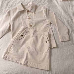 Copper key skirt and jacket